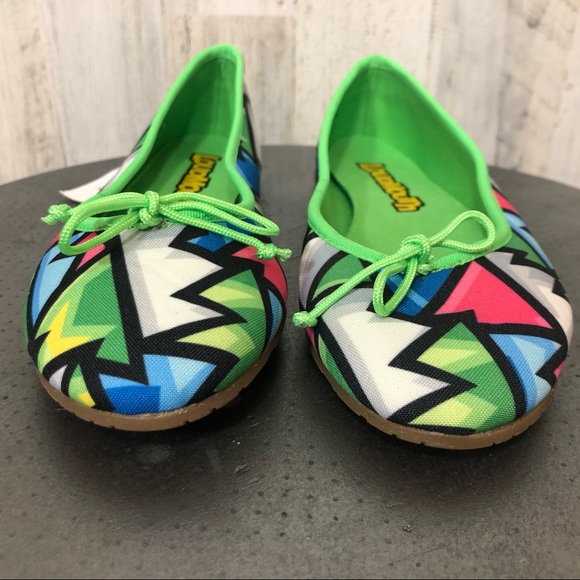 Loudmouth Crystal Bella Neon Flats - Picture 3 of 6